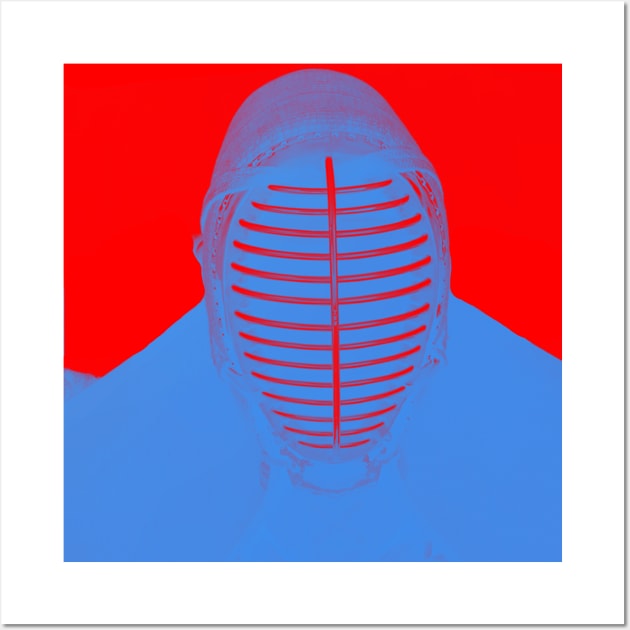 Kendo mask Wall Art by Peanutbutter Jackdaw